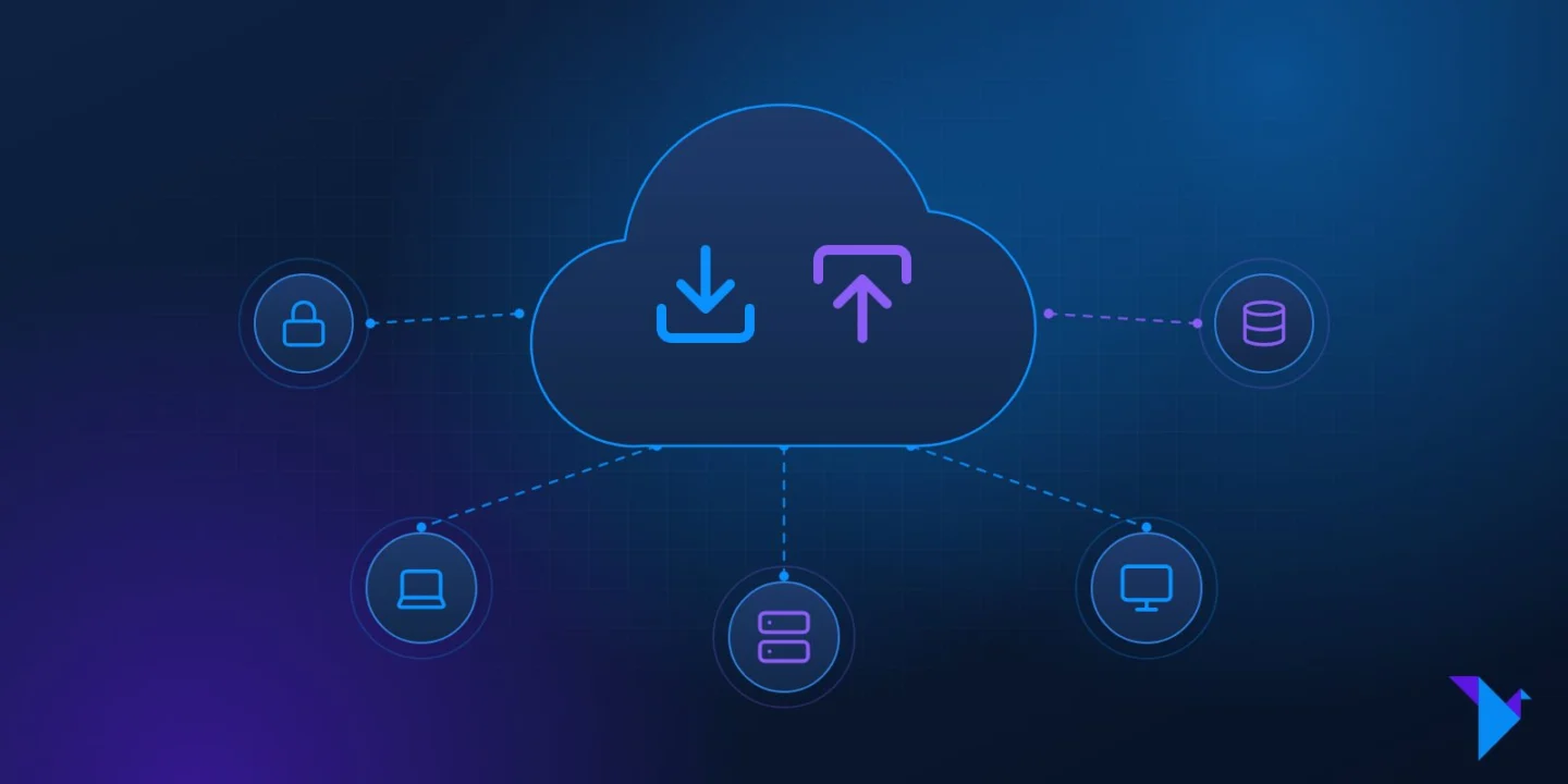Illustration du service Cloud & sauvegarde — Liberté Tech