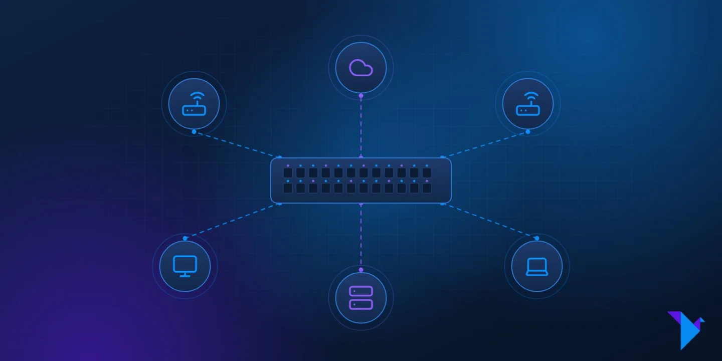 Illustration du service Réseaux & infrastructure — Liberté Tech